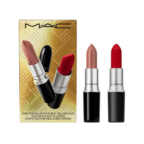 MAC 2-Pc. Full Size Star Status Lustreglass + Retro Matte Lipstick - Picture 1 of 7